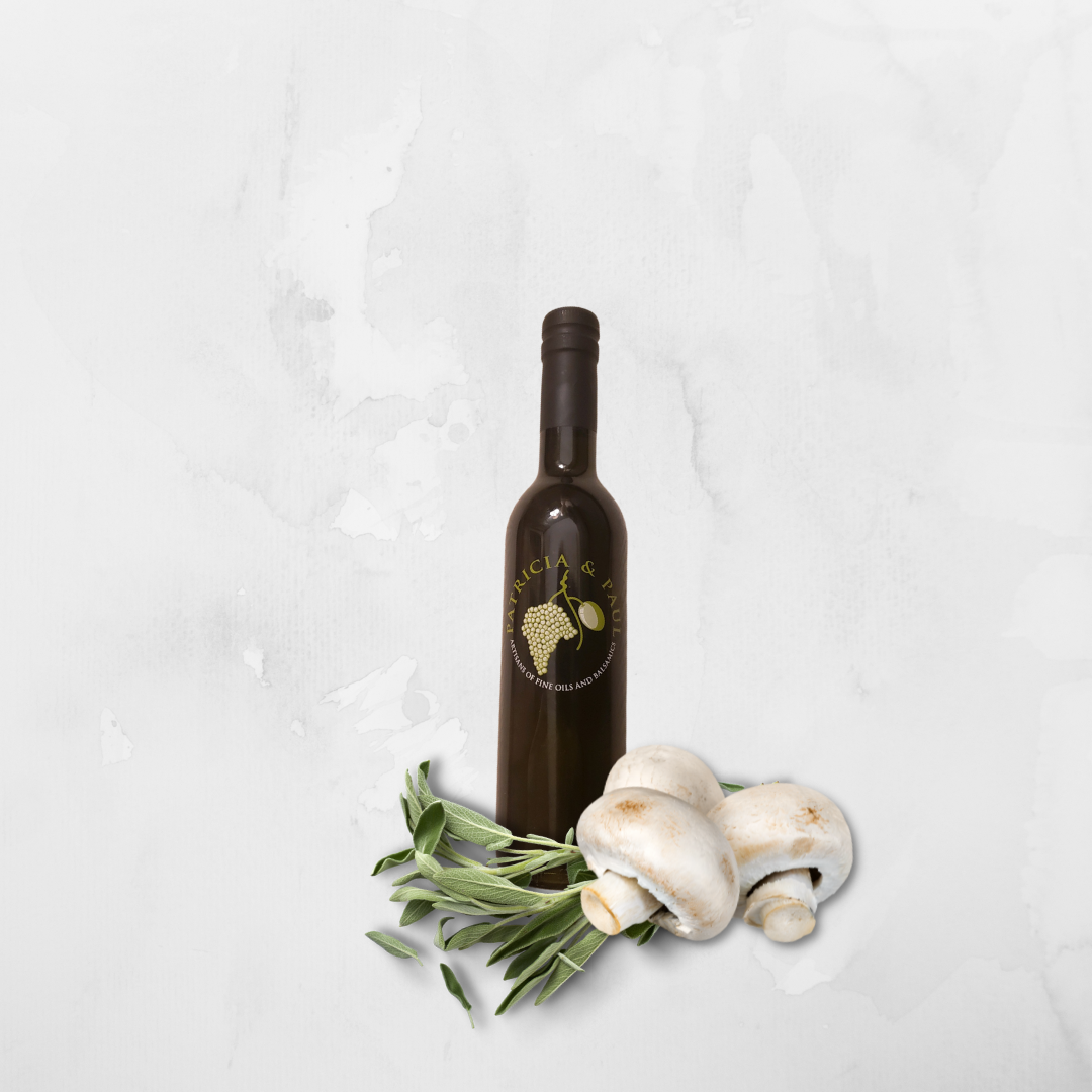 wild mushrooms, sage, and olive oil